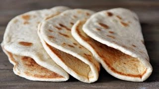 Greek pita bread recipe [upl. by Ynaittirb]