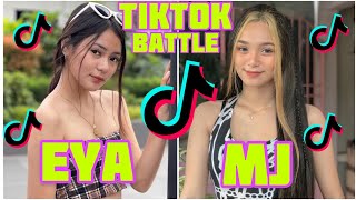 Eya Borja Vs MJ Encabo Tiktok Battle subscribe din po wg lng nood nood [upl. by Eedna]