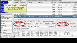 vlan hopping using Yersinya on BackTrack [upl. by Ednew]