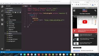 Membuat Apk WebView AndroidiOS dengan React Native [upl. by Deehan]