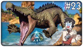 I COCCODRILLI KAPROSUCHUS MI BULLIZZANO E ATTACCANO DA SOTTO LA MAPPA  ARK Survival Ascended ep23 [upl. by Katya]