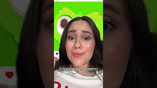 O DUOLINGO está doente duolingo duo app linguas educacao curiosidades [upl. by Ainessey]