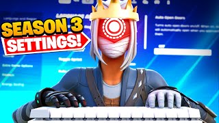 BEST Season 3 PC Keyboard amp Mouse Settings Sensitivity  Keybinds In Fortnite [upl. by Linet]