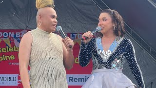 DONEKLA in London Part 1 Barrio Fiesta 🤣 Super Tekla amp Donita cracked up the crowd with crazy jokes [upl. by Inama]