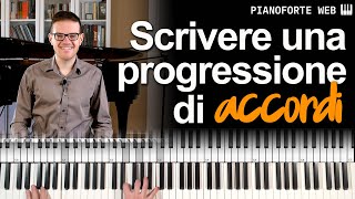 Come comporre una progressione di accordi Lezione Pianoforte [upl. by Ahscrop237]