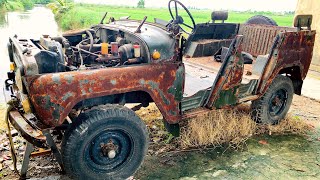 Restoration of ancient cars UAZ 469  Restore of the drive system UAZ 469 vehicle [upl. by Lupee]