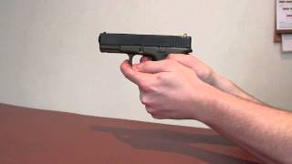 KJ Works KJW Glock 23 Airsoft Pistol Shooting Demo [upl. by Nisay]