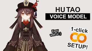 Hu Tao AI Voice Model  RVC 1CLICK Google Colab Setup [upl. by Alrac919]