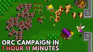 Warcraft 2 Orc Campaign Speedrun 4K [upl. by Myles]