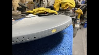 1350 USS Enterprise Refit By Polar Lights Updated Build Series Pt 9 [upl. by Nerhe915]