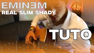 Comment jouer REAL SLIM SHADY de EMINEM à la GUITARE Tuto Guitare Fingerstyle [upl. by Mae623]