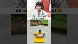 Dhuli hui hai bhai mat checkkar🤣shorts yoga bodybuilding gym comedyreactionfunny shortvideo [upl. by Azile]