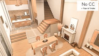 The Sims 4 Townhouses Part 2  No CC  Stop Motion Speedbuild [upl. by Otrebogir]