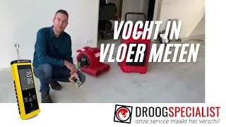 Vocht in vloer meten [upl. by Wiedmann]