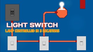 Light switch 3way and 4way wiring [upl. by Horwath]