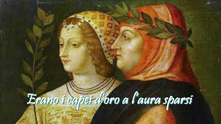 Francesco Petrarca  Erano i capei doro a laura sparsi [upl. by Cammy]