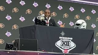 Colorado’s Coach Prime press conference at Big 12 media day [upl. by Naedan]