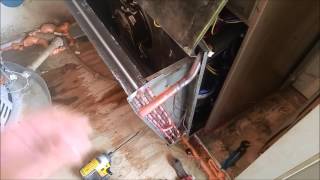 Apartment style unit evap coil change out [upl. by Schlosser517]