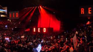 London O2 Arena View Lower Tier Block 110 Taylor Swift 10th feb 2014 [upl. by Lan]