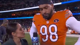 Montez Sweat Amazon Prime Postgame Interview  Panthers vs Bears NFL 2023 [upl. by Fredericka]