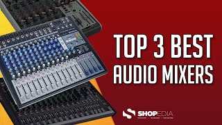 🏆 TOP 3 BEST AUDIO MIXERS 2023  COMPARISON amp REVIEW [upl. by Wernda]