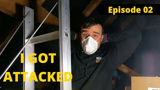 Ep 02 I GOT ATTACKED  Installing an inline extractor fan and roof vent UK electrician [upl. by Loughlin]