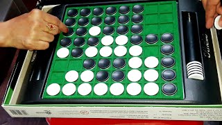 Intense Othello Board Game Matchup 2 Players Gameplay  Village Mind Games GAME2 [upl. by Onej]