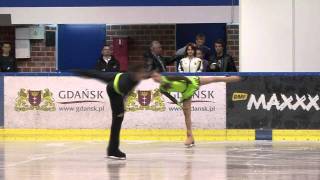 1 A MALINKIEWICZ  S LOFEK POL  ISU JGP Baltic Cup 2011 Junior Pairs Free Skating [upl. by Assilrac]