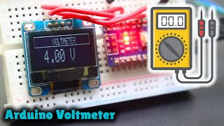 Arduino Voltmeter OLED Display [upl. by Devehcoy597]