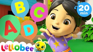 ABC Dance  Learn alphabet  Kids Tunes  Lellobee Sing and Dance [upl. by Ahsinirt986]