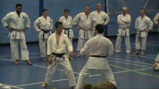 Kagawa Sensei  Kumite  Reaction Timing Drill [upl. by Gove908]