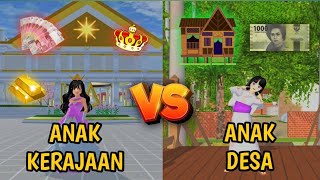 ANAK KERAJAAN VS ANAK DESA  SAKURA SCHOOL SIMULATOR INDONESIA [upl. by Alcine]