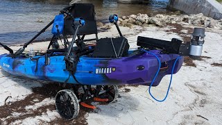 The EASY KAYAK MOTOR Bixpy K1 and Pac Motor on Vibe Makana Big Pine Keyz Florida Keys [upl. by Iatnohs]