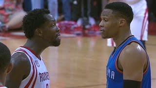 Rockets Finish Thunder Beverley and Westbrook Trash Talking [upl. by Levine]