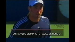 Nicolas Massu vs Guillermo Coria PELEA Us Open 2005 como nunca se vio [upl. by Adelric37]