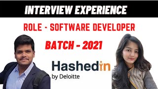 Hashedin Interview Experience🔥   SWE Hashedin Deloitte  Preparation Strategy  OFFCAMPUS [upl. by Dyrrej]