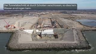 Der Fehmarnbelt Tunnel  Der neue Deich über dem dänischen Tunnelportal ist fertig [upl. by Nevile972]