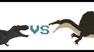 Pivot Tyrannosaurus rex vs Spinosaurus aegyptiacus [upl. by Rudolf327]