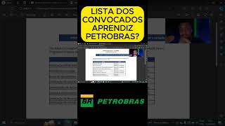 LISTA CLASSIFICADOS JOVEM APRENDIZ PETROBRAS [upl. by Shep]