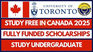 Canada Scholarships  Lester B Pearson International Student Scholarship Toronto University 202425 [upl. by Semyaj]