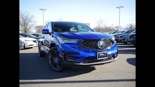 2019 Acura RDX ASpec Review  Start Up Revs and Walk Around [upl. by Alhahs]