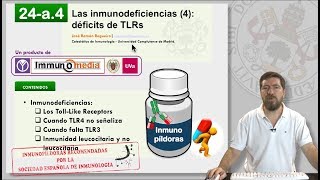 24a4 LAS INMUNODEFICIENCIAS 4 DÉFICITS DE TLRs [upl. by Lyrradal]