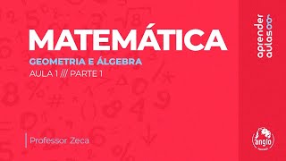 MATEMÁTICA  AULA 1  PARTE 1  GEOMETRIA POLÍGONOS [upl. by Edmon]