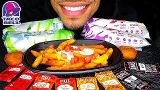 ASMR TACO BELL MUKBANG  EATING NACHO FRIES SUPREME BURRITOS SOFT TACOS  BIG BITES NO TALKING [upl. by Hackathorn]