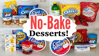 5 NO BAKE DESSERTS  The EASIEST Tasty Summer Recipes  Julia Pacheco [upl. by Enawd]