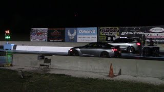 Nissan GTR vs Hellcat Challenger BMW X3M and Tesla Plaid 14 Mile Drag Races [upl. by Ruomyes]