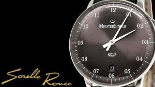 MeisterSinger Neo Automatico 2 Lancette Antracite [upl. by Kutchins807]