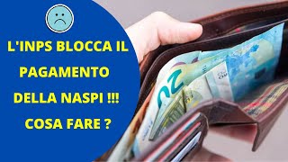 Pagamento Naspi sospeso  La guida su come sbloccarlo [upl. by Aimerej367]