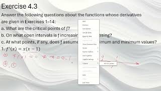 Monotonic functions and Absolute Extremum Part 2 [upl. by Inga]