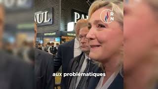 Marine Le Pen au salon de lAgriculture [upl. by Amlus]